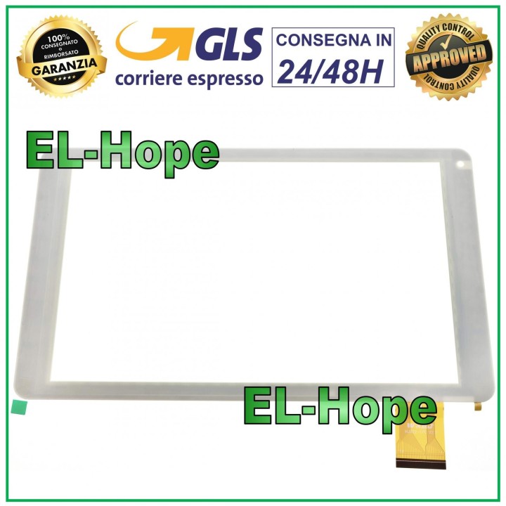 TOUCH SCREEN GLASS MEDIACOM SMARTPAD 10.1 S4 M-MP1S4A4G 1S4A4G DIGITIZER WHITE
