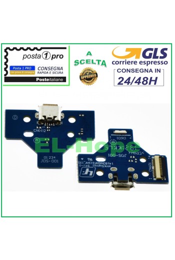 MICRO USB CHARGING CONNECTOR PCB 14 PIN JDS-001 FOR SONY PS4 JOYPAD CONTROLLER