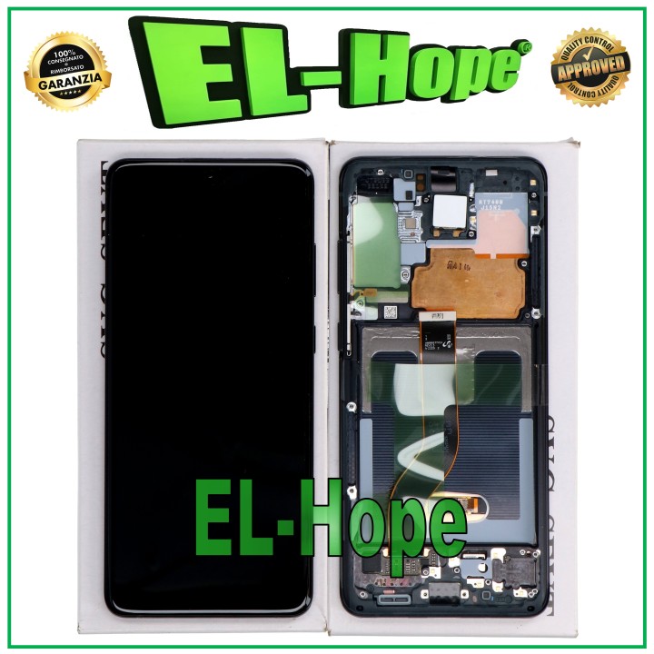 ORIGINAL FRAME DISPLAY SAMSUNG S20+ PLUS SM-G985 G986 5G TOUCH BLACK GH82-22134A