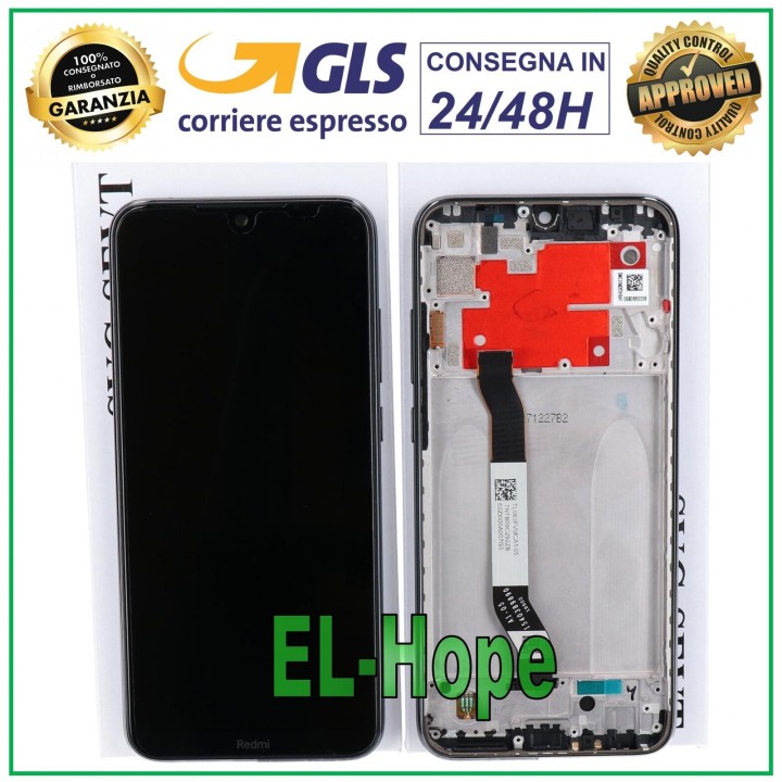LCD DISPLAY + ORIGINAL FRAME XIAOMI REDMI NOTE 8T M1908C3XG TOUCH SCREEN BLACK