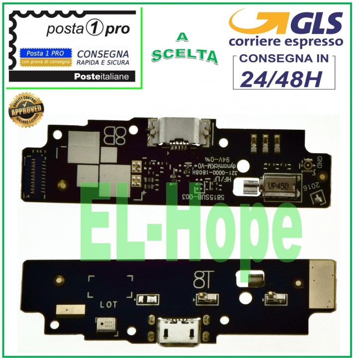 CHARGING CONNECTOR ASUS ZENFONE GO ZB452KG X014D MICROPHONE FLAT DOCK CHARGING