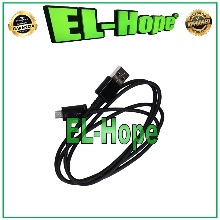 DATA CABLE CHARGING CABLE BATTERY CHARGER MICRO USB UNIVERSAL 1 MT BLACK
