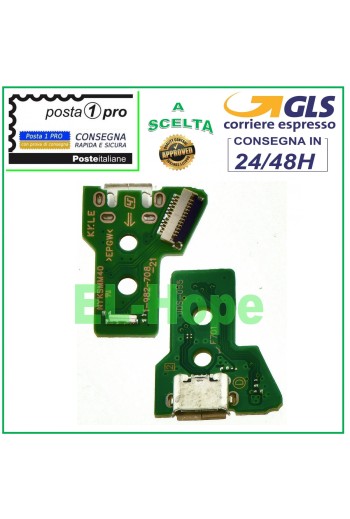 MICRO USB CHARGING CONNECTOR PCB 12 PIN JDS-055 FOR SONY PS4 JOYPAD CONTROLLER