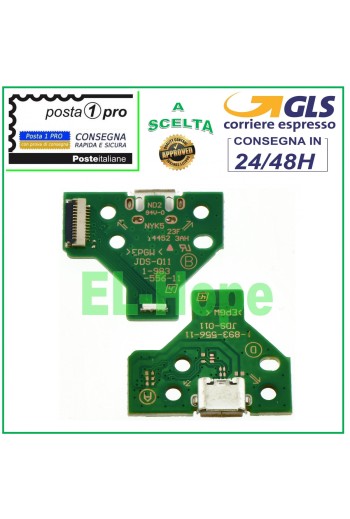 MICRO USB CHARGING CONNECTOR PCB 12 PIN JDS-011 FOR SONY PS4 JOYPAD CONTROLLER