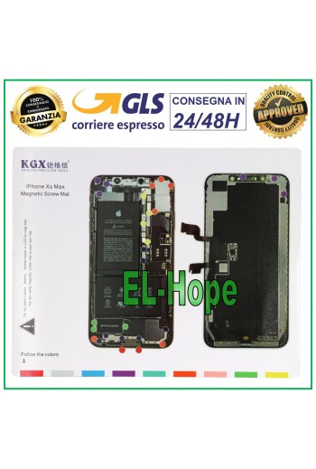 MAGNETIC ISCREWS PAD MAT ILLUSTRATED FOR DISMANTLING APPLE IPHONE XS MAX SCREWS