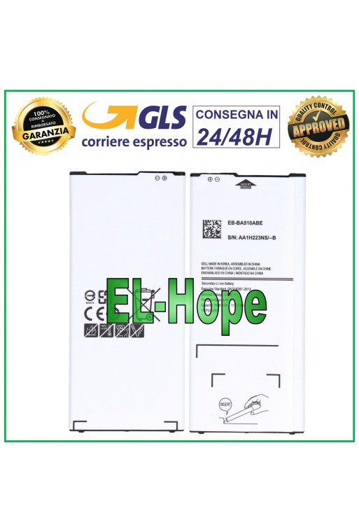 EB-BA510ABE BATTERY FOR SAMSUNG GALAXY A5 2016 SM-A510F 2900 mAh EQUAL ORIGINAL