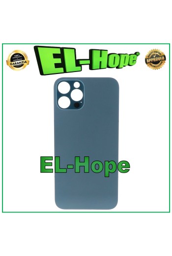 GLASS BACK BODY BATTERY COVER FOR IPHONE 12 PRO BIG HOLE PACIFIC BLUE