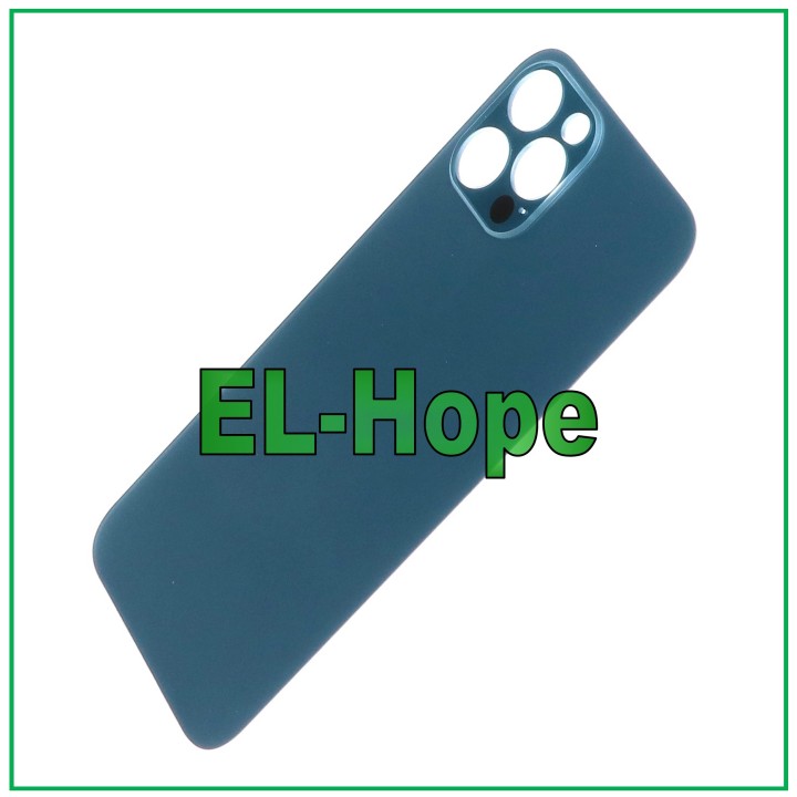 GLASS BACK BODY BATTERY COVER FOR IPHONE 12 PRO BIG HOLE PACIFIC BLUE