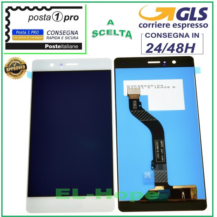 LCD DISPLAY FOR HUAWEI P9 LITE VNS-L31 L23 L21 TOUCH SCREEN WHITE GLASS SCREEN