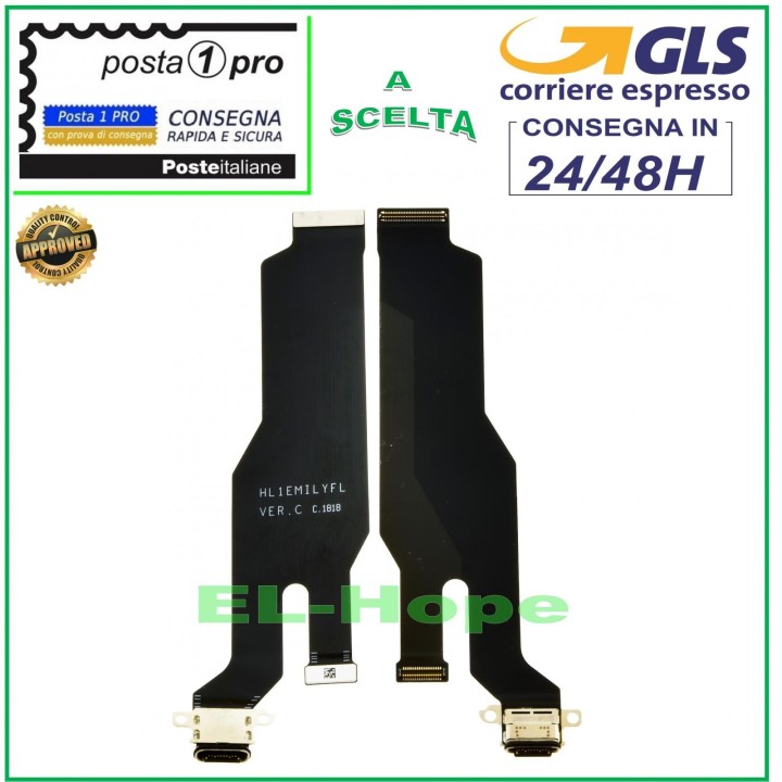 HUAWEI P20 EML L09 L09C L29 AL00 CHARGING CONNECTOR FLEX DOCK TYPE C CHARGING