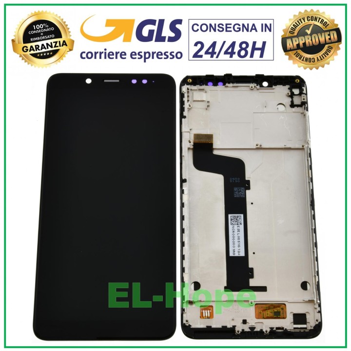 LCD DISPLAY + FRAME FOR XIAOMI REDMI NOTE 5 M1803E7SG TOUCH SCREEN BLACK GLASS