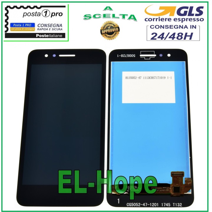 TOUCH SCREEN GLASS + LCD DISPLAY FOR LG K9 2018 LM-X210EM LMX210EM BLACK SCREEN