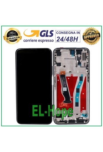 LCD DISPLAY FRAME FOR HUAWEI P SMART PRO STK-L21 TOUCH SCREEN MONITOR GLASS BLACK