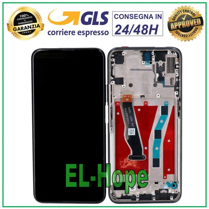 LCD DISPLAY FRAME FOR HUAWEI P SMART PRO STK-L21 TOUCH SCREEN MONITOR GLASS BLACK