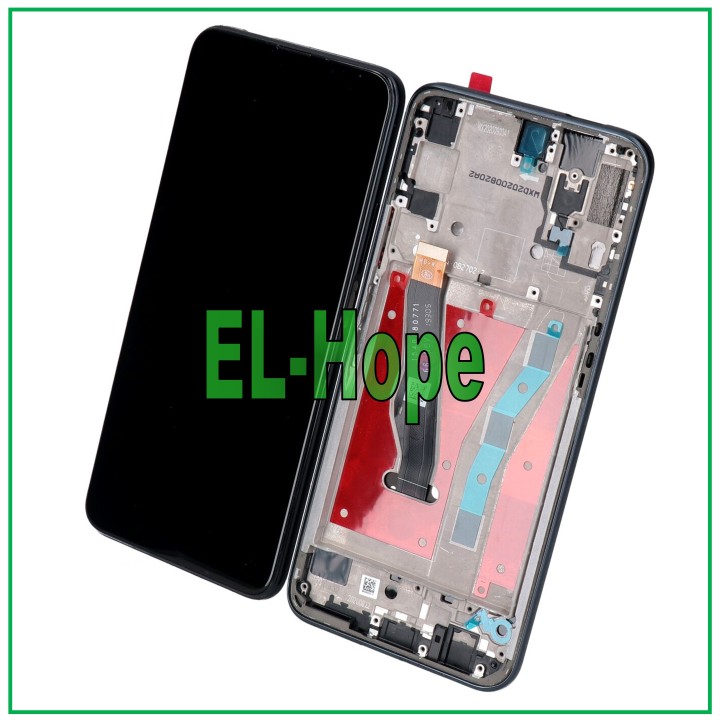 LCD DISPLAY FRAME FOR HUAWEI P SMART PRO STK-L21 TOUCH SCREEN MONITOR GLASS BLACK
