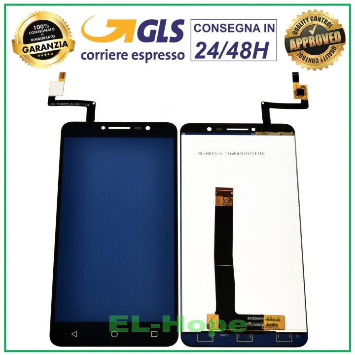 LCD DISPLAY FOR ALCATEL ONE TOUCH A3 XL 6.0  OT 9008D 9008X TOUCH SCREEN BLACK