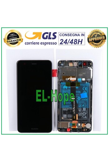LCD DISPLAY TOUCH SCREEN FRAME + ORIGINAL BATTERY HUAWEI NOVA CAN-L11 BLACK
