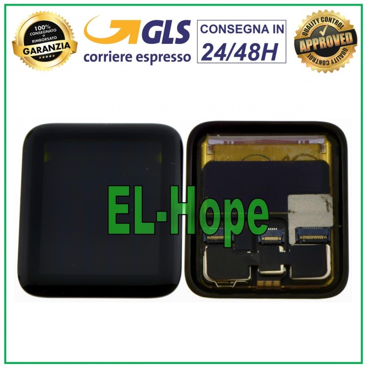 TOUCH SMARTWATCH LCD DISPLAY FOR APPLE WATCH SERIES 3 GPS 3G 4G LTE 38MM GLASS
