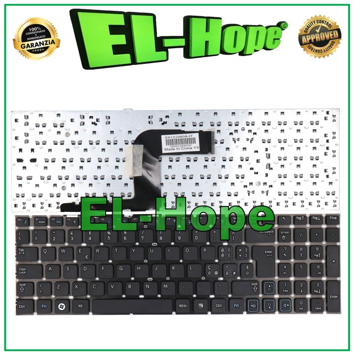 ITALIAN KEYBOARD FOR NOTEBOOK SAMSUNG RC508 RC720 RV511 RV520 RC530 RC520 BLACK