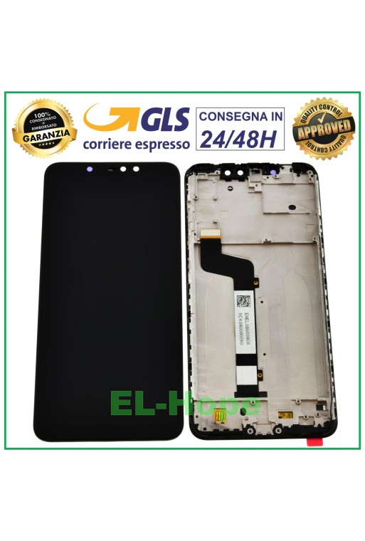 LCD DISPLAY + FRAME FOR XIAOMI REDMI NOTE 6 PRO TOUCH SCREEN BLACK SCREEN