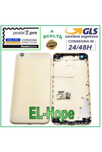 BACK CASE FRAME FOR APPLE IPHONE 6 PLUS BACK CASE COVER GOLD