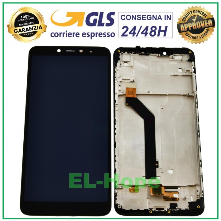 LCD DISPLAY + FRAME FOR XIAOMI REDMI S2 M1803E6G TOUCH SCREEN BLACK GLASS