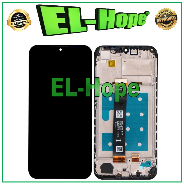 DISPLAY FRAME FOR HUAWEI Y5 2019 AMN-LX1 LX2 LX3 LX9 TOUCH SCREEN GLASS BLACK