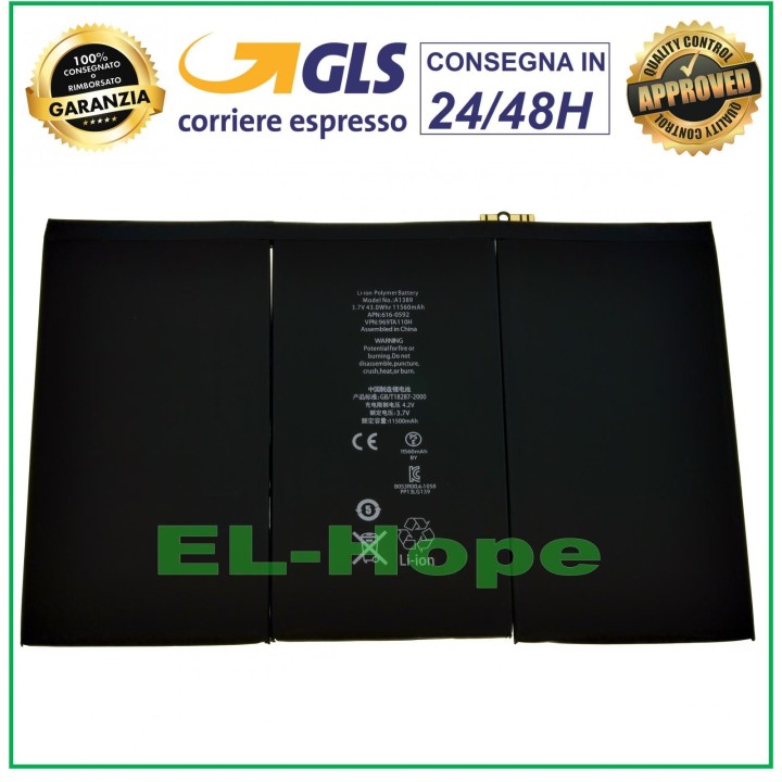 BATTERY A1389 REPLACEMENT APPLE IPAD 3 IPAD 4 A1430 A1416 A1403 A1458 A1459 A1460