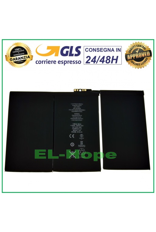 LI-ION REPLACEMENT BATTERY FOR APPLE IPAD 2 A1395 A1396 A1397 A1376 6930 mAh 