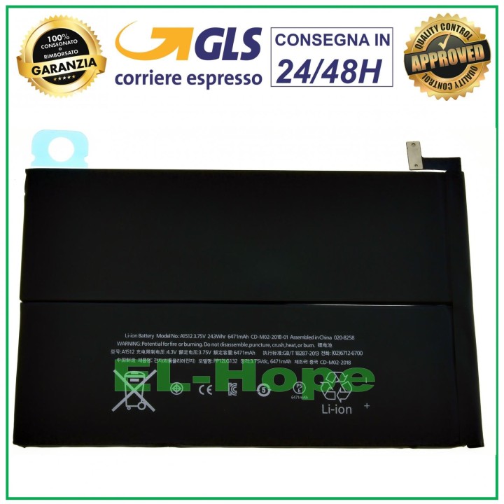 BATTERY FOR APPLE IPAD MINI 2 3 A1489 A1490 A1491 A1599 A1600 A1512 6471 mAh