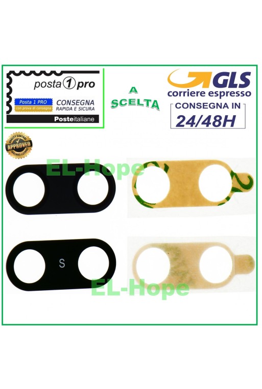 GLASS GLASS LENS REAR CAMERA HUAWEI P20 EML-L09 + DOUBLE-SIDED ADHESIVE