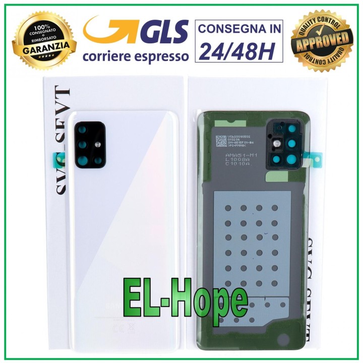 ORIGINAL SAMSUNG GALAXY A51 SM-A515 BATTERY COVER WHITE BACK COVER