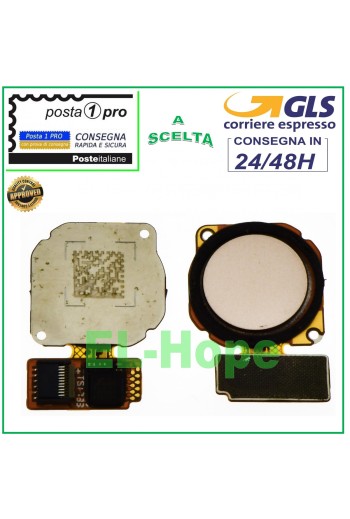 FINGERPRINT SENSOR KEY FLAT FOR HUAWEI P8 LITE 2017 PRA-LX1 GOLD
