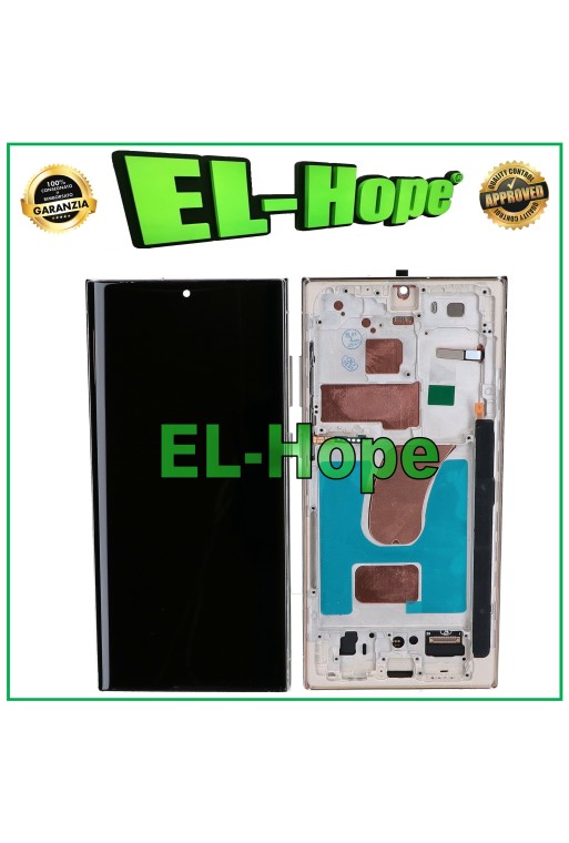 TFT TOUCH FRAME LCD DISPLAY FOR SAMSUNG GALAXY S23 ULTRA SM-S918 CREAM BEIGE