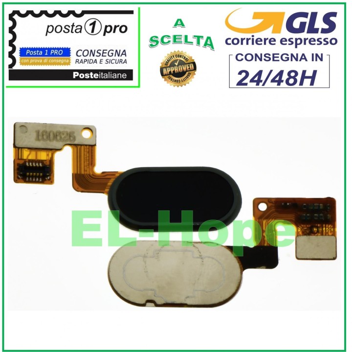 FLAT HOME BUTTON FINGERPRINT BUTTON FOR MEIZU MEILAN M3 NOTE M681Q BLACK