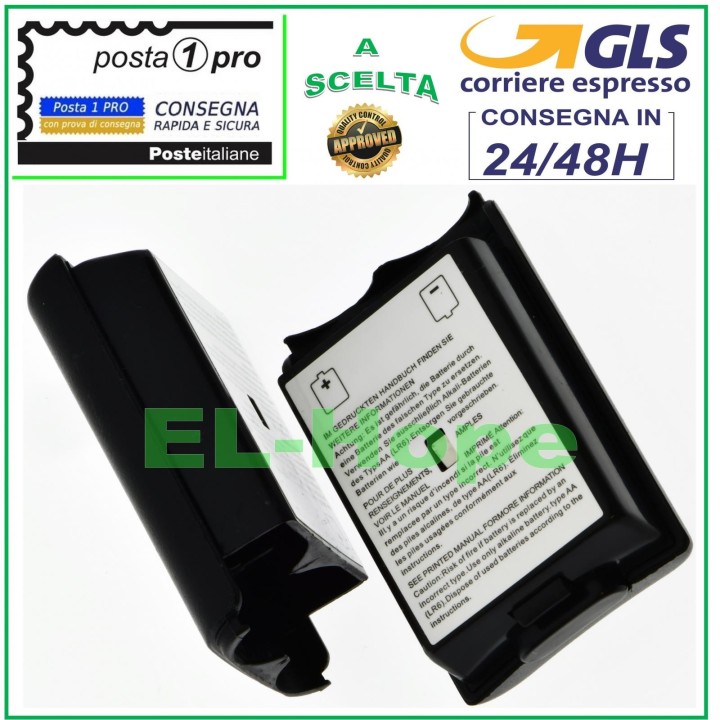 REPLACEMENT JOYPAD CASE COVER BATTERY COMPARTMENT 2 AA BATTERIES FOR XBOX 360 CONTROLLER BLACK