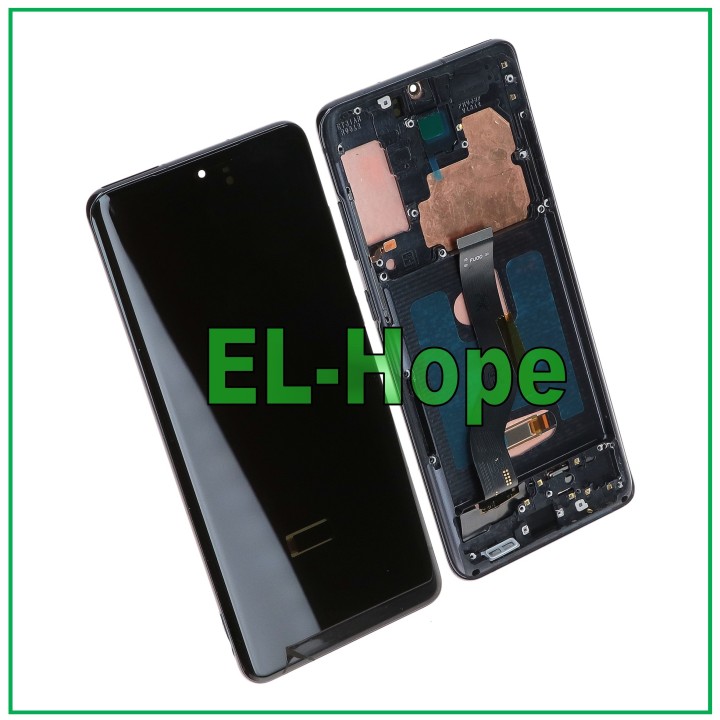 OLED FRAME LCD DISPLAY FOR SAMSUNG GALAXY S20 PLUS SM G985 G986 TOUCH BLACK GLASS