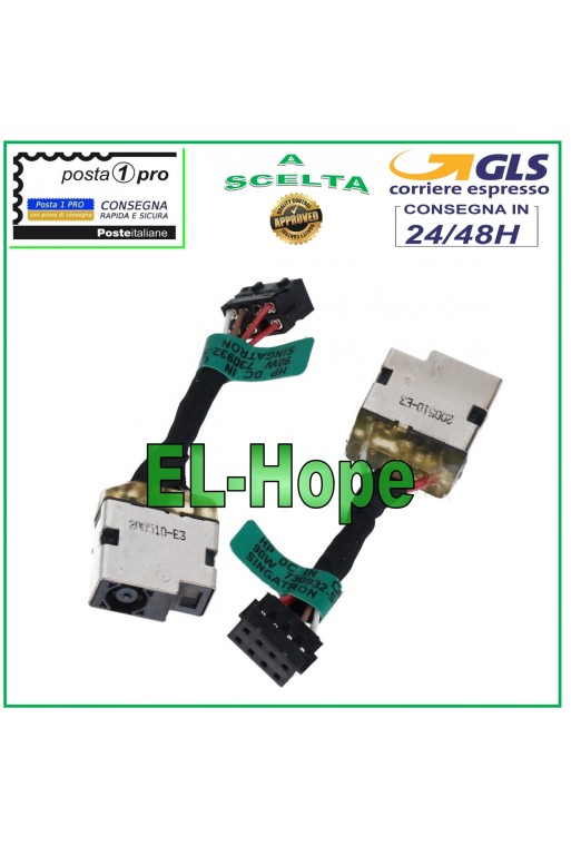 DC POWER JACK PJ630 HP PAVILION 15-N050SL NOTEBOOK POWER CONNECTOR FLEX