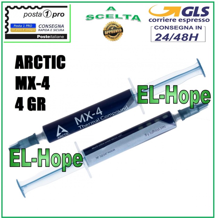 ARCTIC MX-4 4GR THERMAL PASTE THERMOCONDUCTIVE GPU CPU PROCESSORS PC COMPUTER PS4
