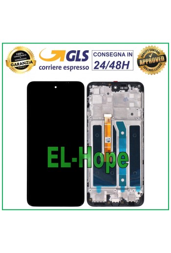 LCD DISPLAY + FRAME FOR LG K52 LMK520EMW LM-K520 LMW TOUCH SCREEN BLACK GLASS