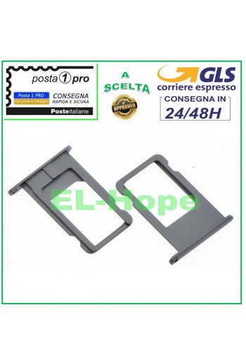 SLOT CART COMPARTMENT HOLDER NANO SIM CARD CARD HOUSING FOR IPHONE 6 PLUS GREY