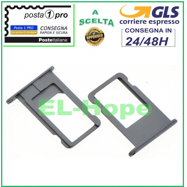SLOT CART COMPARTMENT HOLDER NANO SIM CARD CARD HOUSING FOR IPHONE 6 PLUS GREY