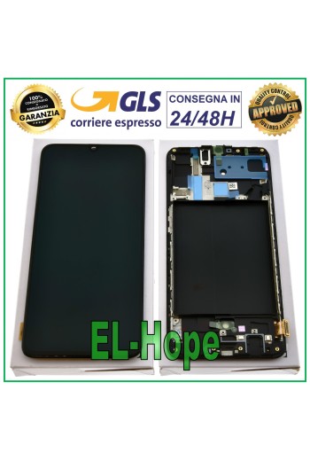 ORIGINAL DISPLAY SAMSUNG GALAXY A70 SM-A705 A705F LCD FRAME TOUCH SCREEN BLACK