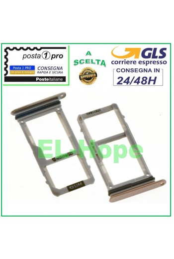 SLOT CART COMPARTMENT NANO SIM MICRO SD SAMSUNG GALAXY A3 2017 A320 F PINK