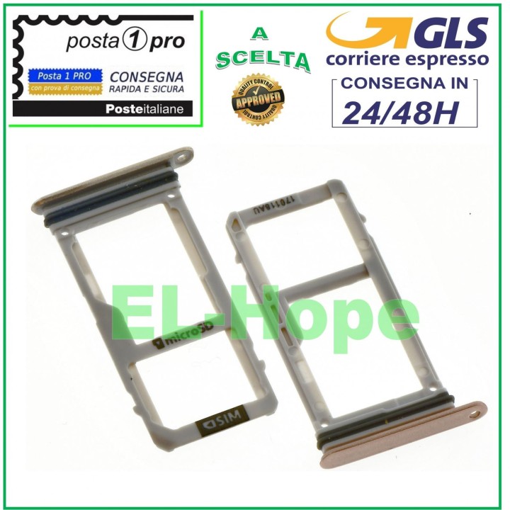 SLOT CART COMPARTMENT NANO SIM MICRO SD SAMSUNG GALAXY A3 2017 A320 F PINK