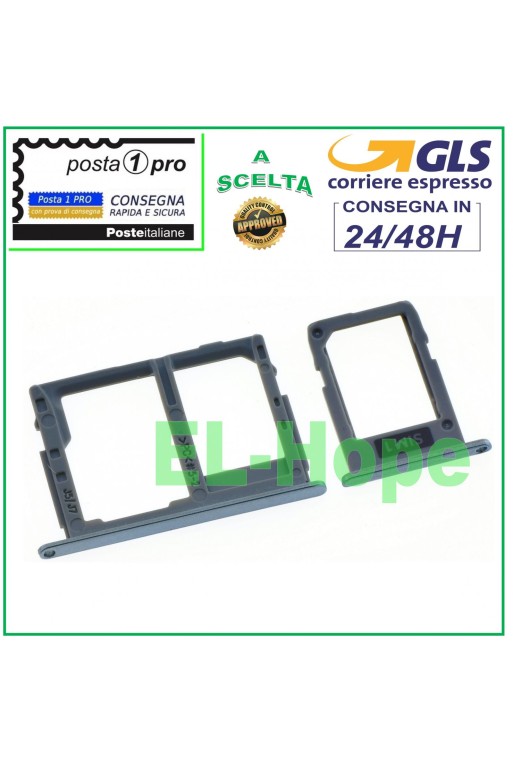 TROLLEY SLOT COMPARTMENT NANO SIM + MICRO SD SAMSUNG GALAXY J3 2017 SM J330 F SILVER