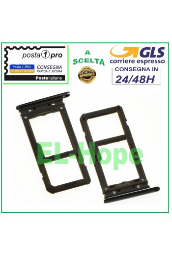 SLOT CARD COMPARTMENT + MICRO SIM SD CARD SAMSUNG GALAXY S8 SM G950 F BLACK