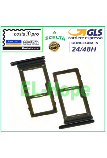 SLOT CART SIM CARD COMPARTMENT + MICRO SD SAMSUNG GALAXY S9+ PLUS SM G965 F BLACK