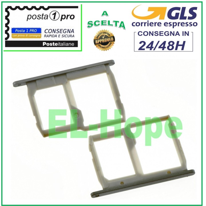 SLOT CART COMPARTMENT HOLDER NANO SIM CARD + MICRO SD LG G5 H840 H850 GREY