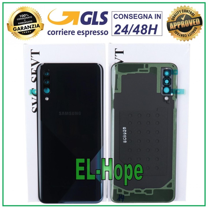 ORIGINAL SAMSUNG GALAXY A30S SM-A307 BATTERY COVER BLACK BACK COVER